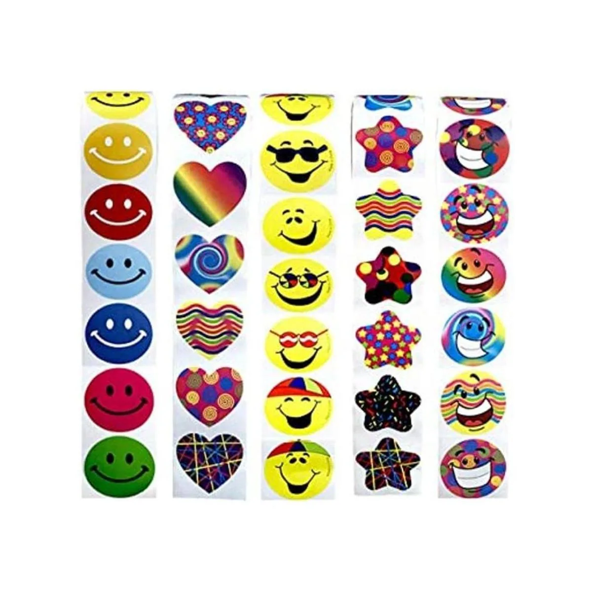 Rollo de calcomanías de 5 rollos de suministros de fiesta_1