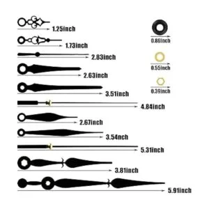 5 piezas de reloj de cuarzo de alto par con mecanismo de_3