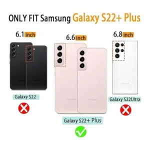 VANAVAGY Funda tipo cartera para Galaxy S22 Plus 5G de_2