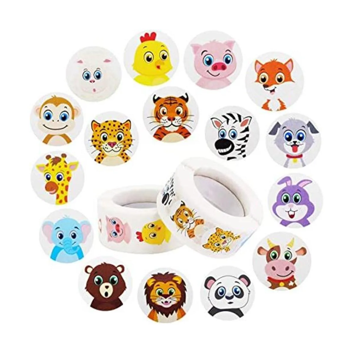 OFOWOL 1000 calcomanías de animales pequeños y lindos para_1