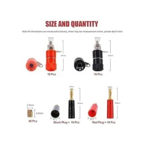 Hilitchi 40 terminales de 0.157 in para terminales de_2