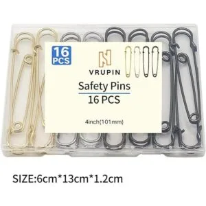16pcs ExtraLarge 4inch Safety Pins for Crafting Heavy_3