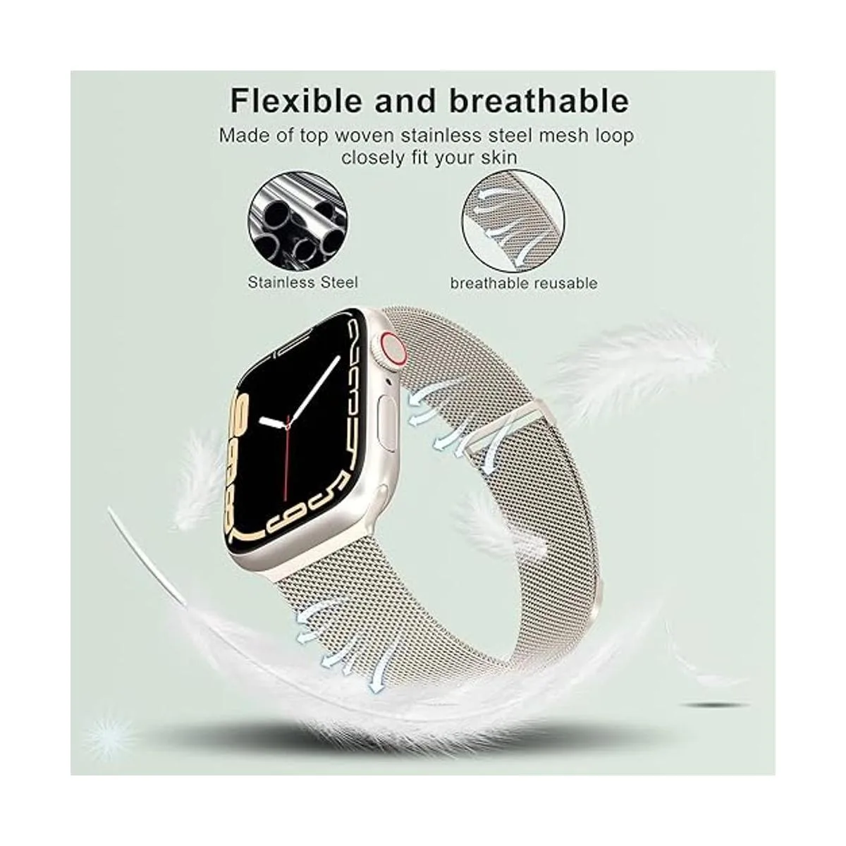 Marge Plus Correa de malla de acero inoxidable cierre_3