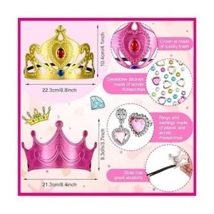Juego de 36 piezas de tiaras y coronas de princesa de_2