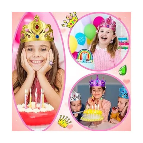 Juego de 36 piezas de tiaras y coronas de princesa de_4