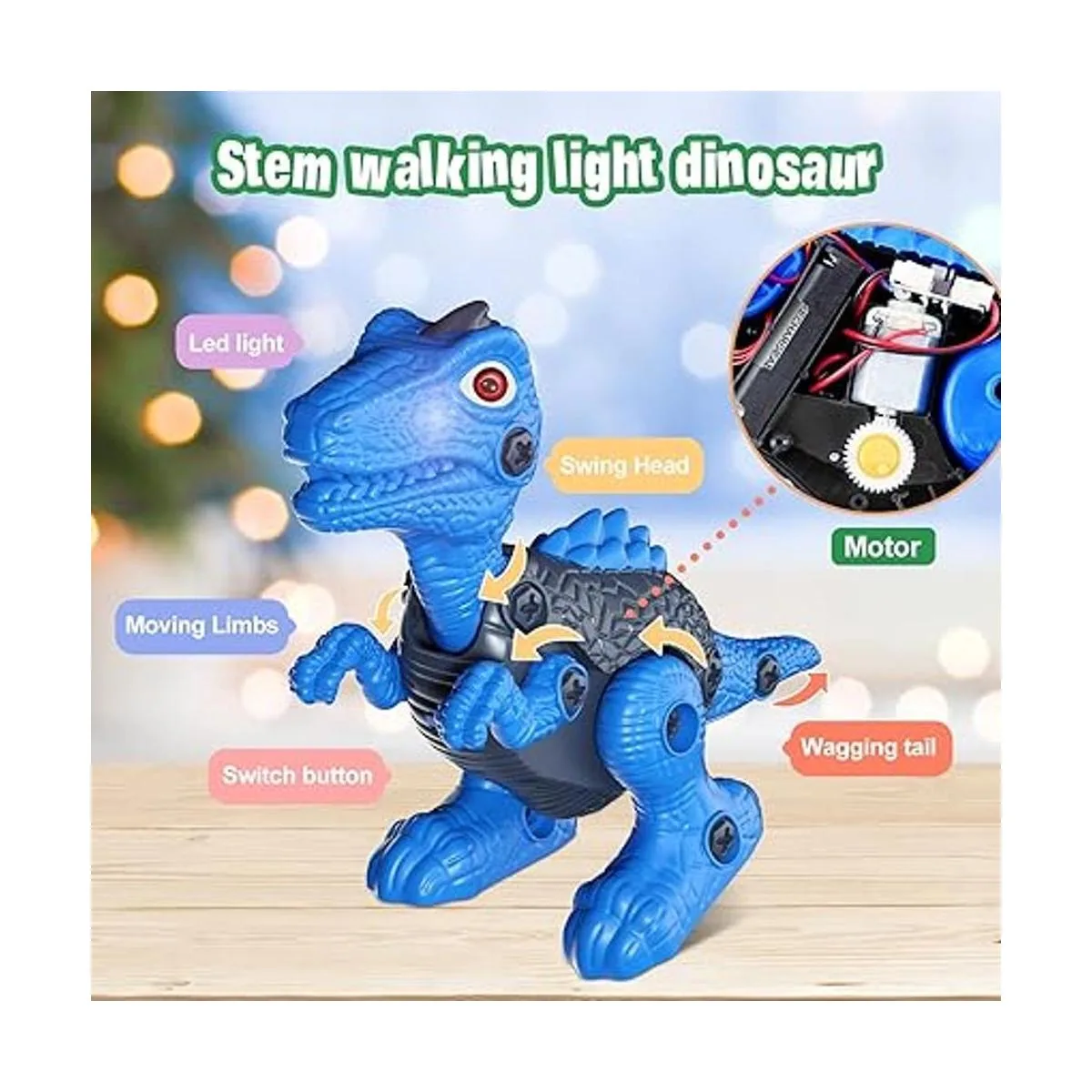 Juguetes de dinosaurio con tallo para niños de 3 4 5 6_3