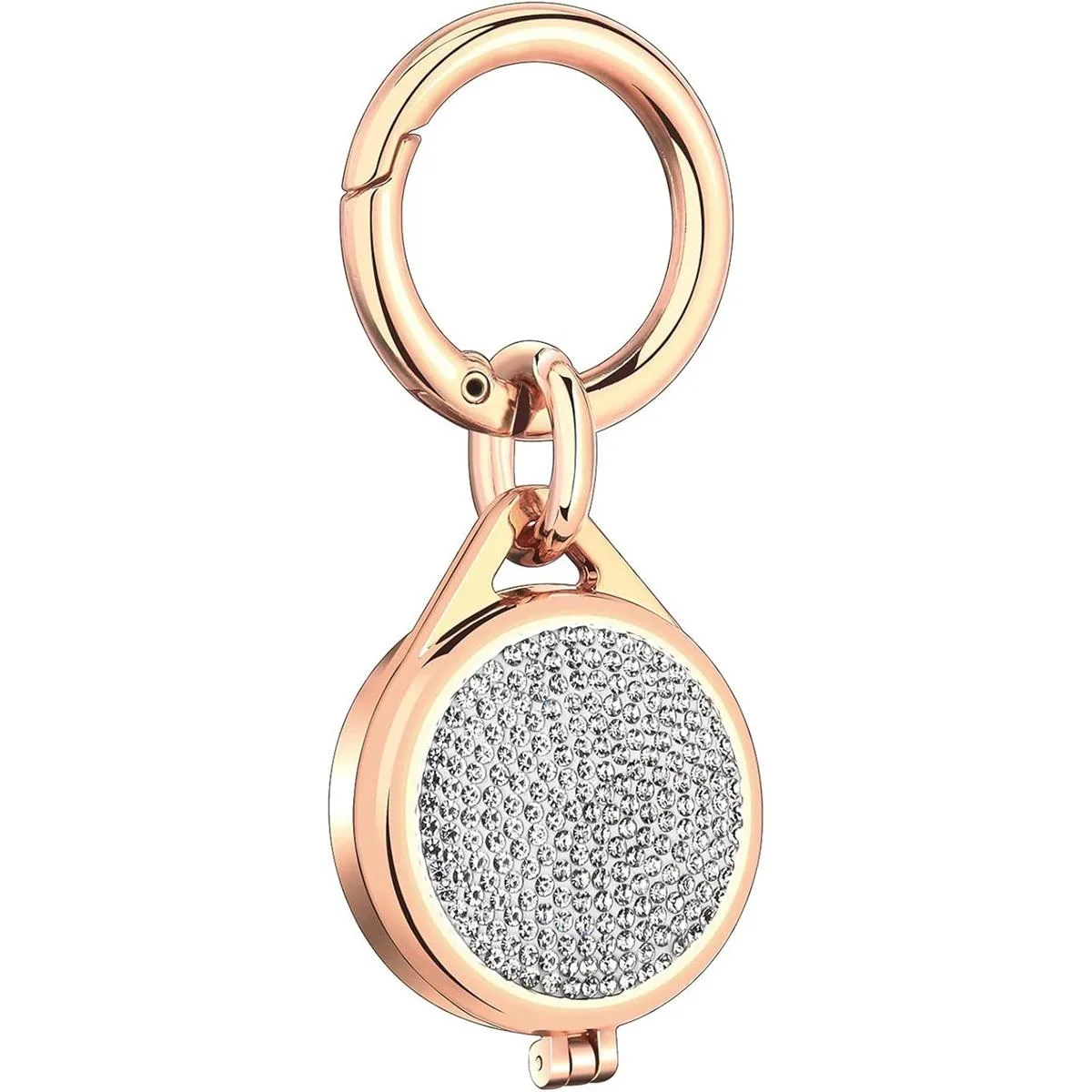 Funda compatible con AirTag con llavero funda de diamante_2