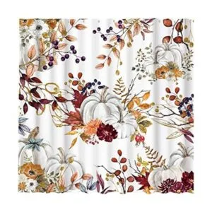 Funnytree Juego de cortinas de ducha de calabazas bohemias_1