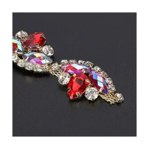 TOPINCN Cadena de diamantes de imitación con forma de flor_3