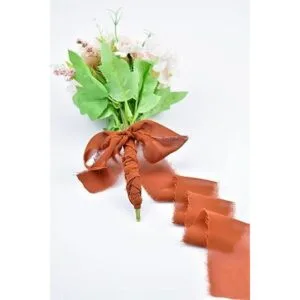 Joanlody Cinta de gasa hecha a mano con flecos de_6