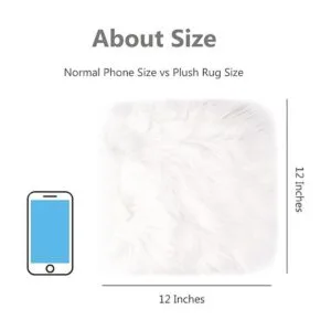 Paquete de 2 alfombras pequeñas de 12 pulgadas de pelo_2