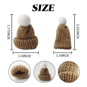 GXXMEI 55 mini sombreros de punto de Navidad sombreros de_2