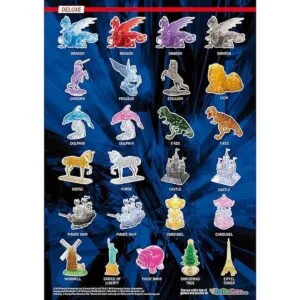 Rompecabezas de cristal 3D original estándar de Tortugas_4