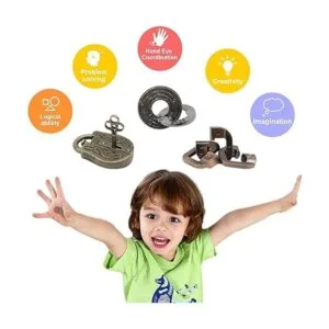 Rompecabezas de desenredo de metal 3 en 1 para adultos y_4