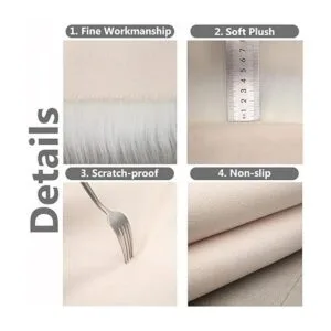 Paquete de 2 alfombras pequeñas de 12 pulgadas de pelo_4