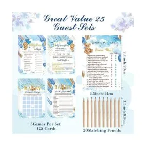Juegos de baby shower de oso para niños o niñas 5_2