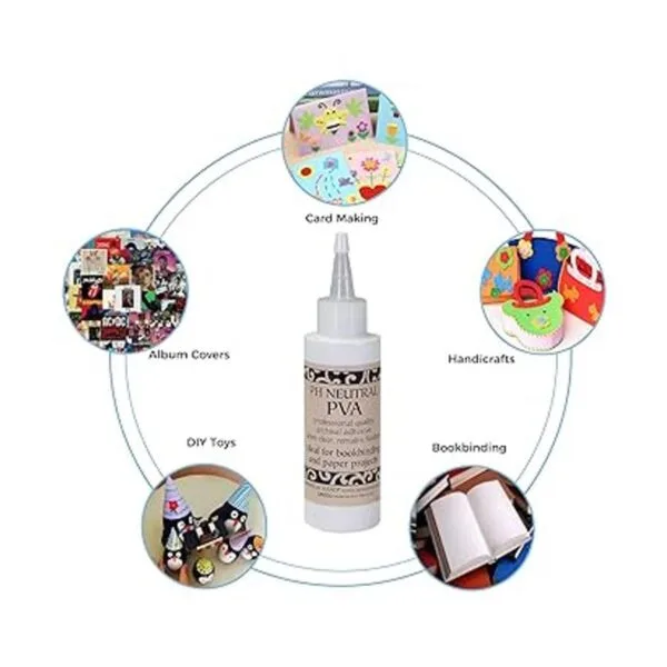 Lineco Books by Hand Archival Ph Neutral PVA Adhesivo 4_5