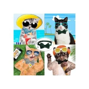 4 piezas de collar de pajarita para gato con campana_5