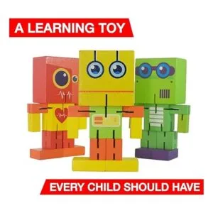 Juguete robot de madera juguete cubo cubo de juguete_2