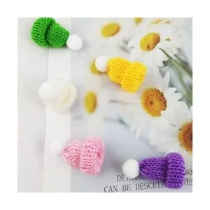 GXXMEI 55 mini sombreros de punto de Navidad sombreros de_5