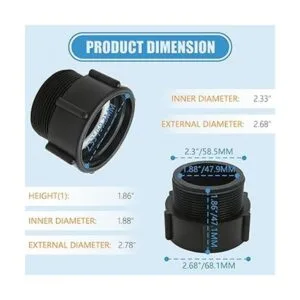 Rierdge 275 330 Gn IBC Adaptador de drenaje de grado_4