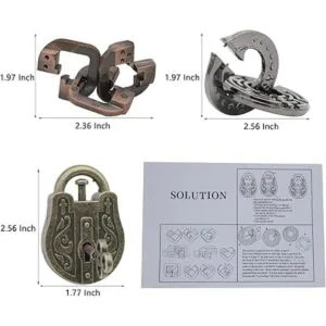 Rompecabezas de desenredo de metal 3 en 1 para adultos y_2