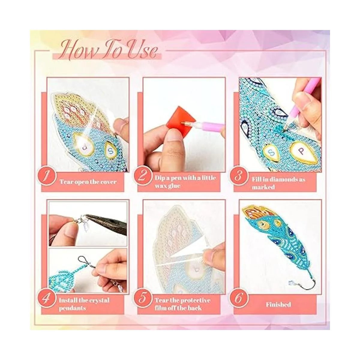 Juego de 6 marcadores de pintura de diamantes marcadores_6