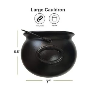 4Es Novelty Caldero de Halloween de plástico grande de 7_7