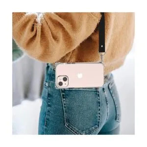 Wuwedo Funda transparente para iPhone 13 con correa_6