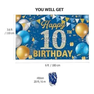 PHXEY Póster para decoración de 10 cumpleaños decoración_2