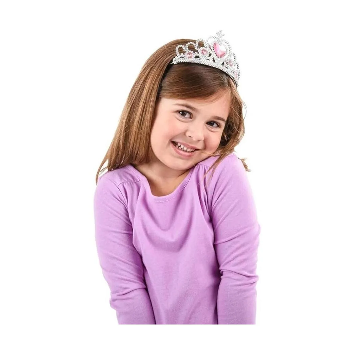 Rhode Island Novelty Tiaras con piedras de corazón_2