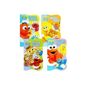 Barrio Sésamo Beginnings Junta Libros Conjunto de cuatro_5