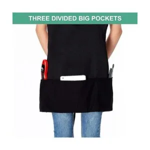 Jubatus Delantal ajustable con babero de 3 bolsillos para_2