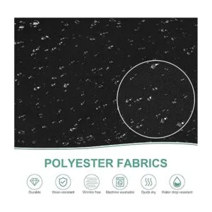 Jubatus Delantal ajustable con babero de 3 bolsillos para_4