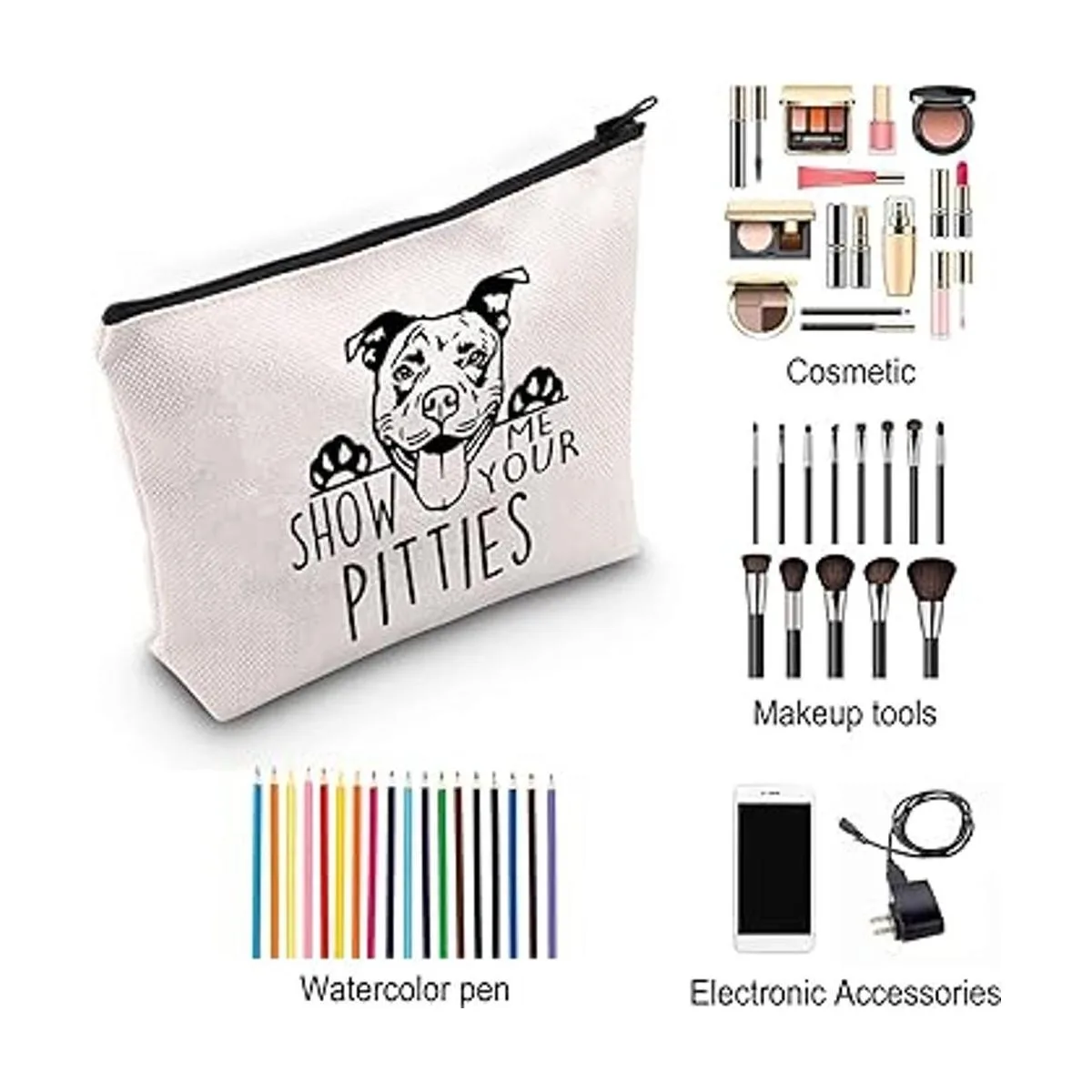 ZJXHPO Divertido regalo Pitbull Show Me Your Pitties Dog_5