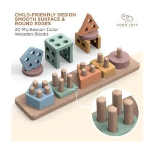 GOPO TOYS Juguetes Montessori para niños de 18 meses_2