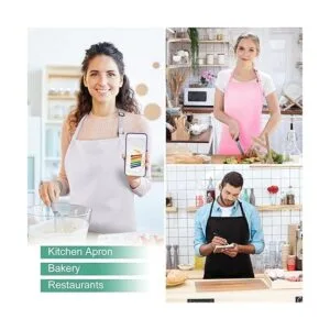 Jubatus Delantal ajustable con babero de 3 bolsillos para_7