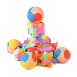 PROLOSO 15 piezas rompecabezas cubo lápiz borradores niños_2