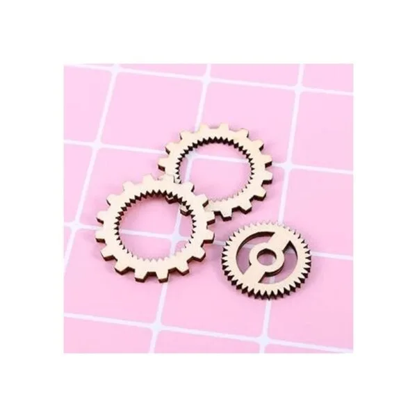 Amosfun Botones de madera para manualidades 50 unidades_7
