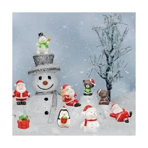 Adornos en miniatura de Navidad 45 piezas de resina para_7