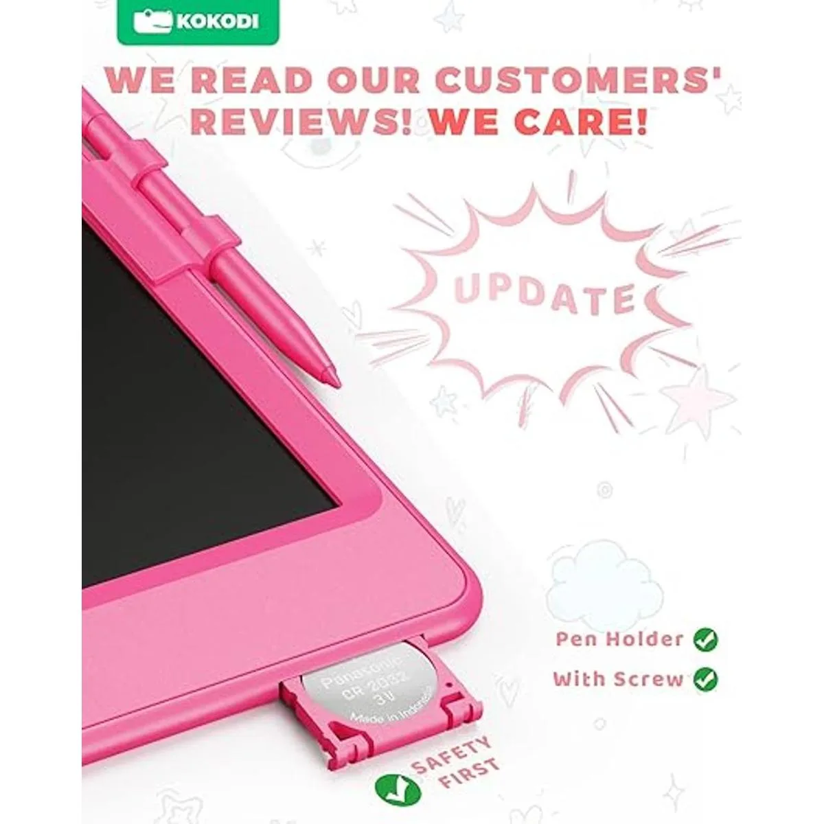 KOKODI Tableta de escritura LCD 8.5 pulgadas tableta de_2