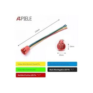 APIELE Interruptor de botón de cierre de 0.748 in 34_4