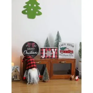 Juego de 7 decoraciones de bandeja escalonadas de Navidad_4