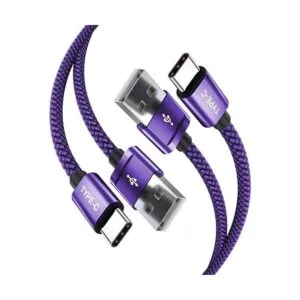 Paquete con 2 cables USB C de 6.6 pies Nylon trenzado_1