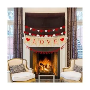 Juego de 4 decoraciones para el día de San Valentín_3