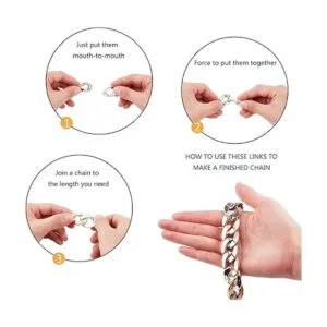 PandaHall 160 piezas de 4 colores sin soldar anillos de_4