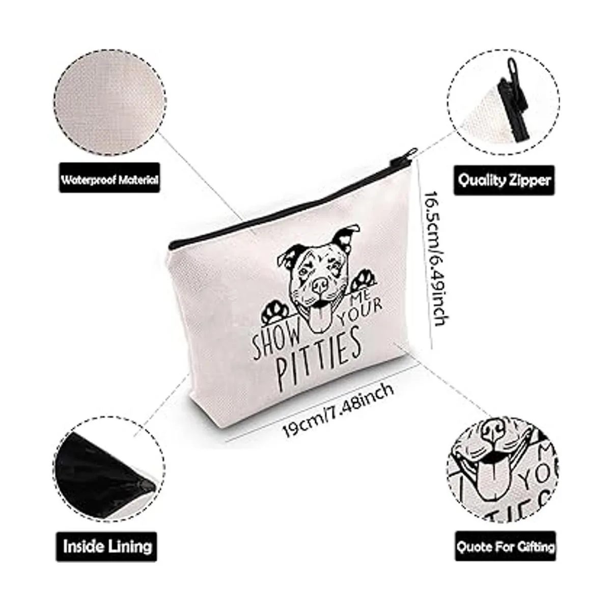 ZJXHPO Divertido regalo Pitbull Show Me Your Pitties Dog_4