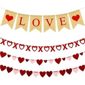 Juego de 4 decoraciones para el día de San Valentín_1