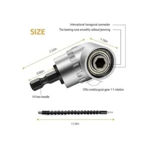 Juego de extensión de broca flexible incluye taladro de_3