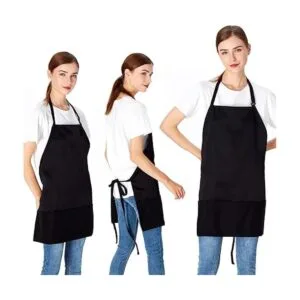 Jubatus Delantal ajustable con babero de 3 bolsillos para_3